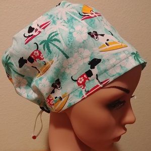 Surfing Dogs Scrub Cap